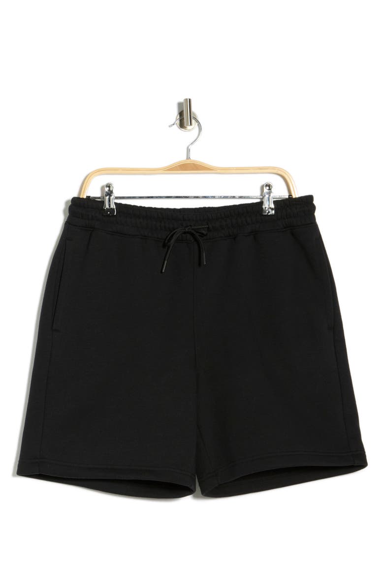 Z by Zella Freeform 7-Inch Fleece Shorts, Alternate, color, Black