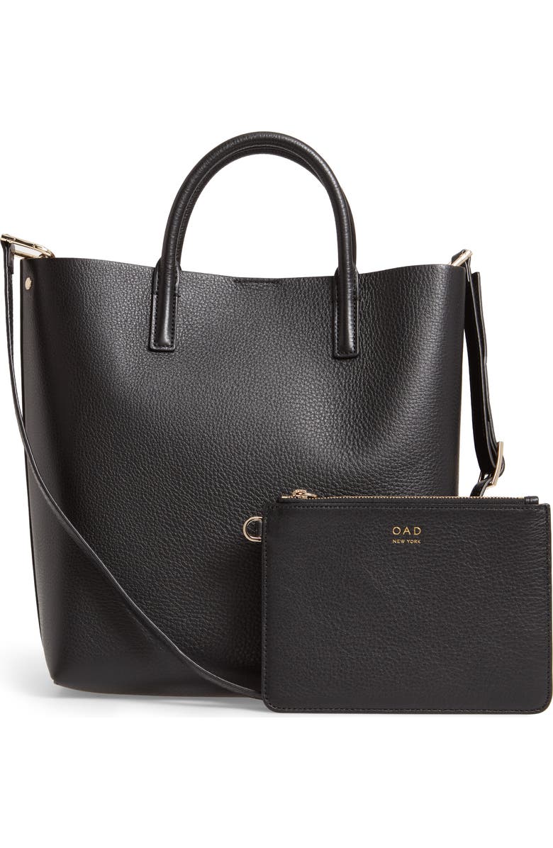 OAD New York Tall Carryall Pebbled Leather Tote, Alternate, color,