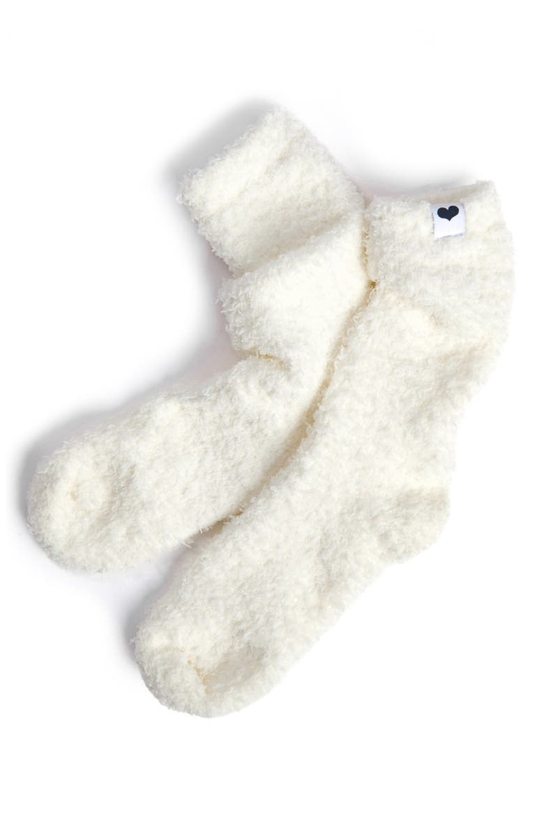 Dolce Slouchy Lounge Socks, Alternate, color, CREAM