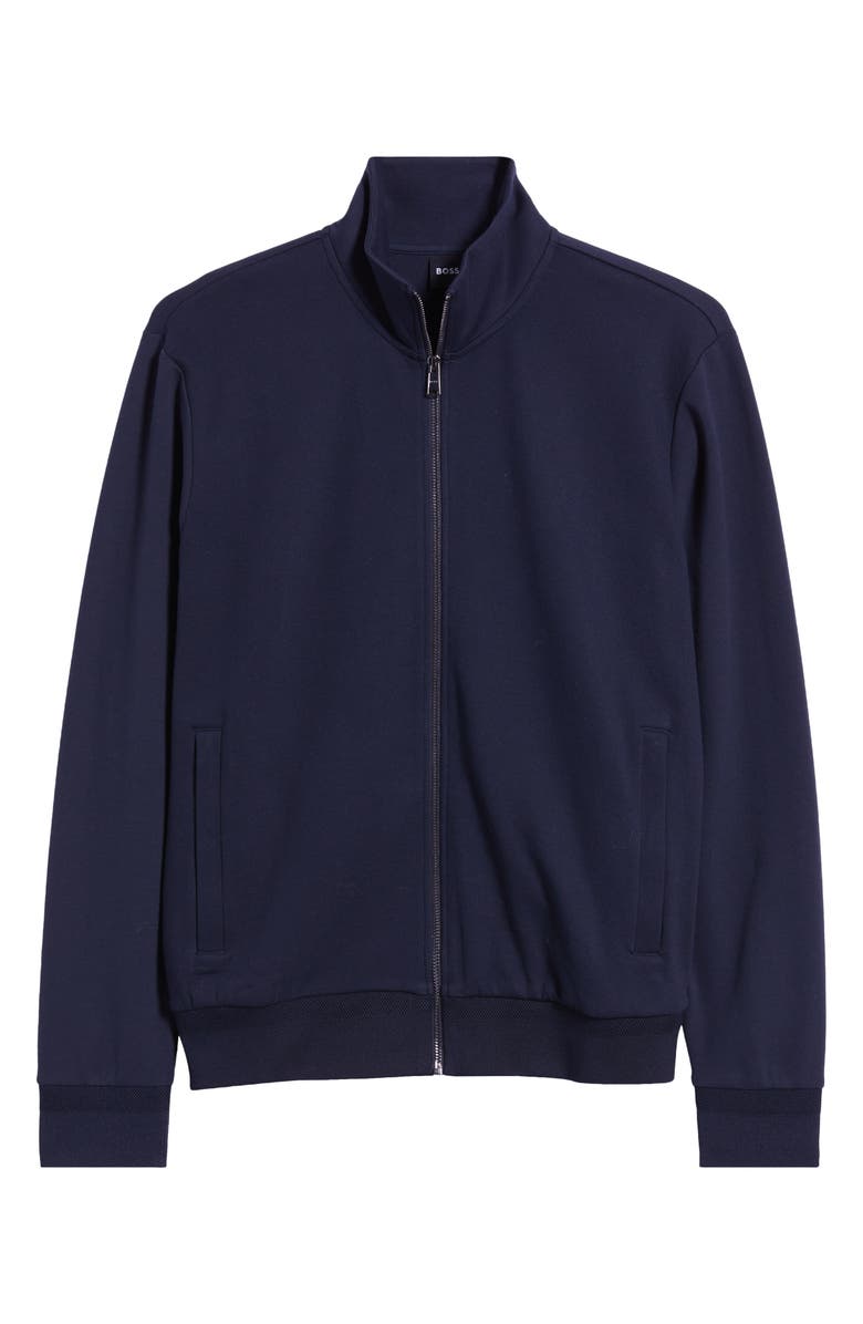 BOSS Shepherd Zip Front Cotton Blend Jacket, Alternate, color, 