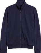BOSS Shepherd Zip Front Cotton Blend Jacket