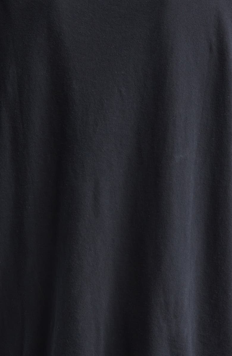 R13 IDGAF Cotton & Cashmere Graphic T-Shirt, Alternate, color, Black