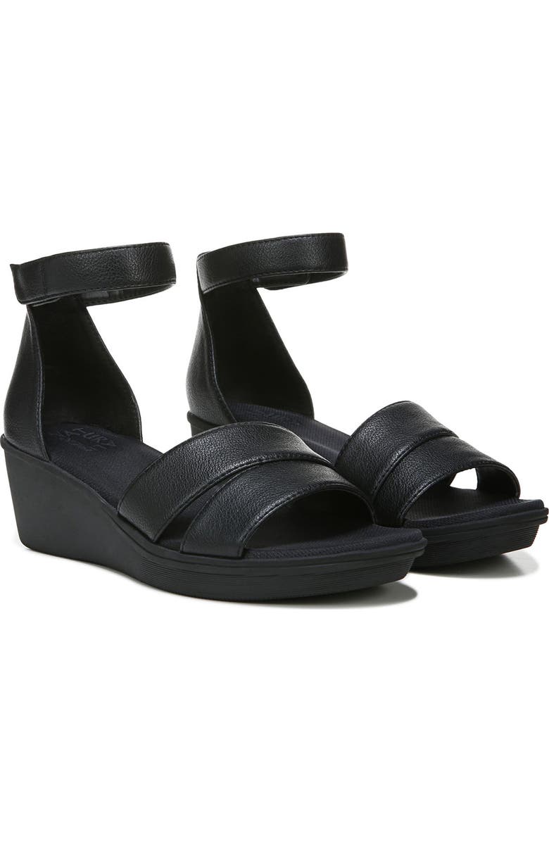 Naturalizer Theron Strappy Faux Leather Wedge Sandal, Alternate, color,