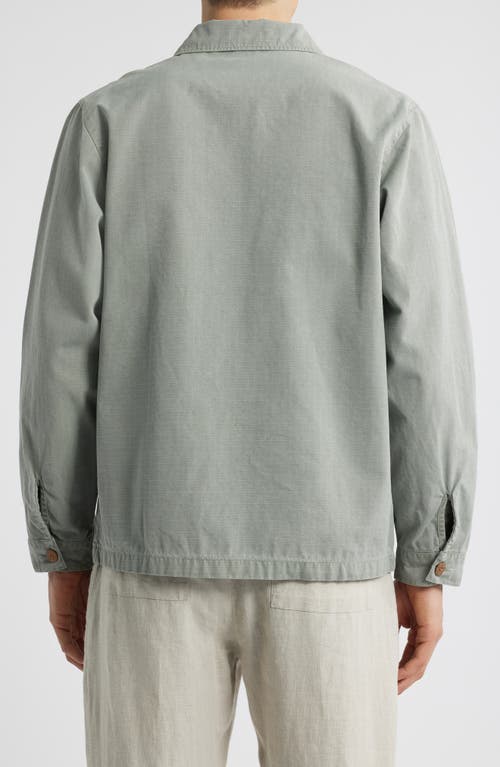 Alex Crane Pac Organic Cotton Ripstop Shell Jacket In Jade