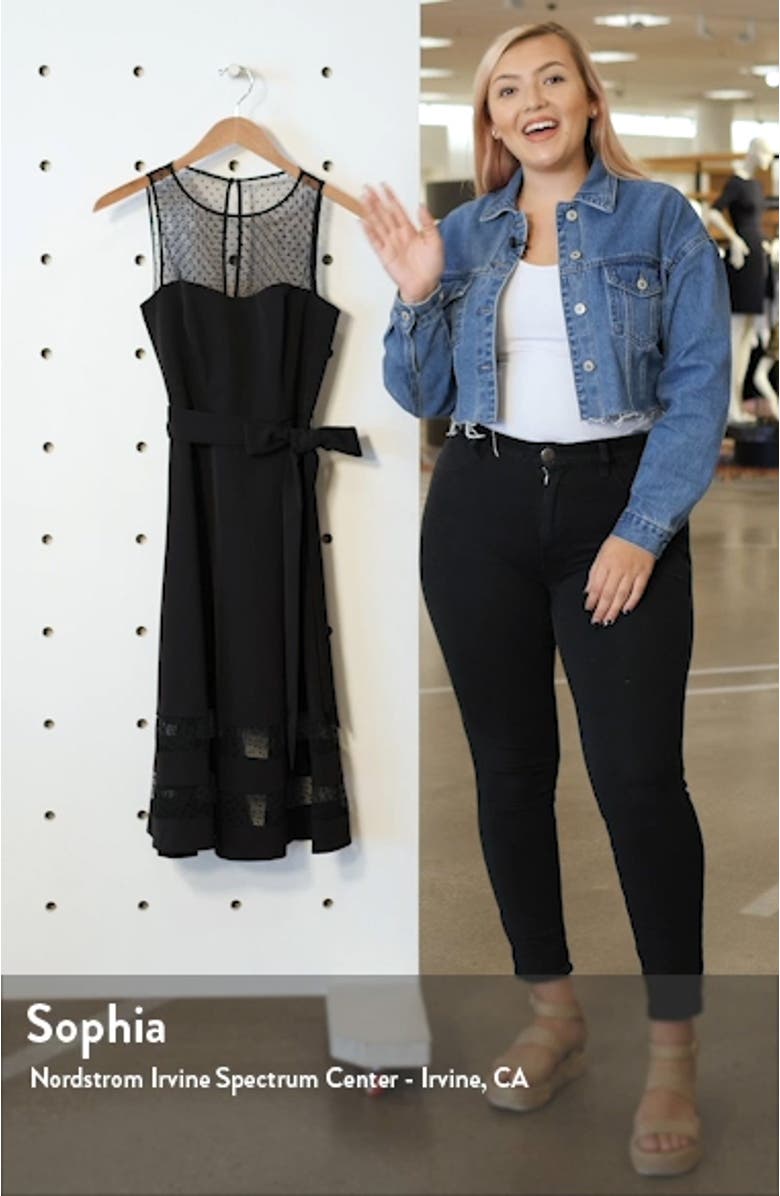 Sleeveless Fit & Flare Party Dress, sales video thumbnail