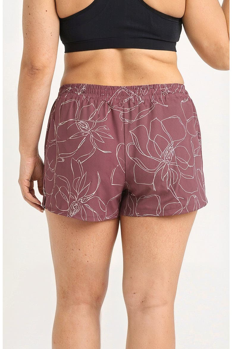 Plus Size Classic Fit Swim Shorts With Panty, Alternate, color, Floral Haze