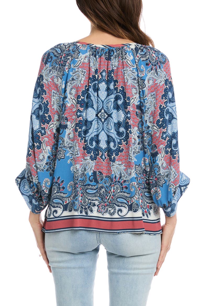Paisley Ruffle Top, Alternate, color, PRINT