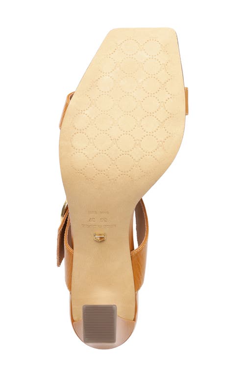 Arezzo Beverly Slide Sandal In Orange
