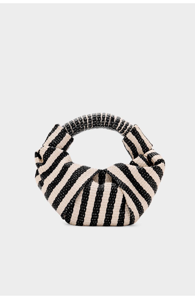 SIMONMILLER Lopsy Bag, Main, color, Black/White Stripe