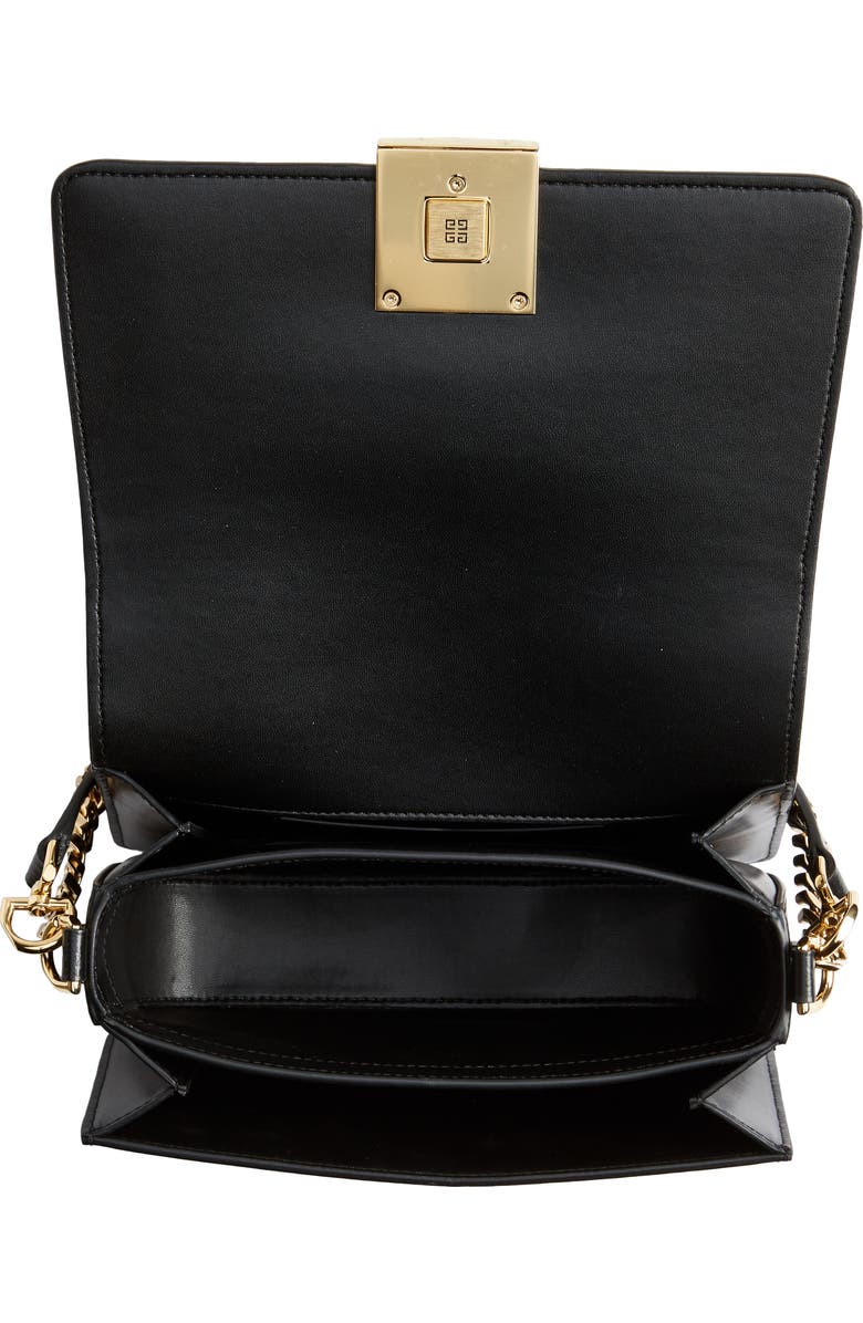 Givenchy Medium 4G Embroidered Canvas & Leather Bag, Alternate, color,