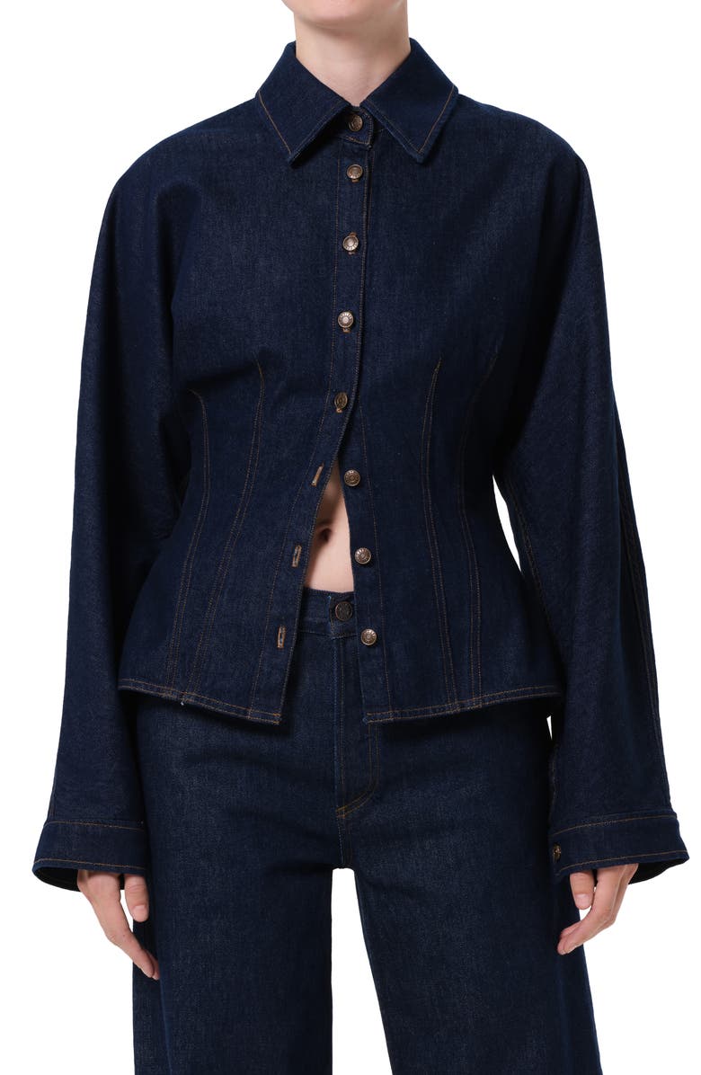 AGOLDE Devon Denim Button-Up Shirt, Main, color, Rinse Rinse In