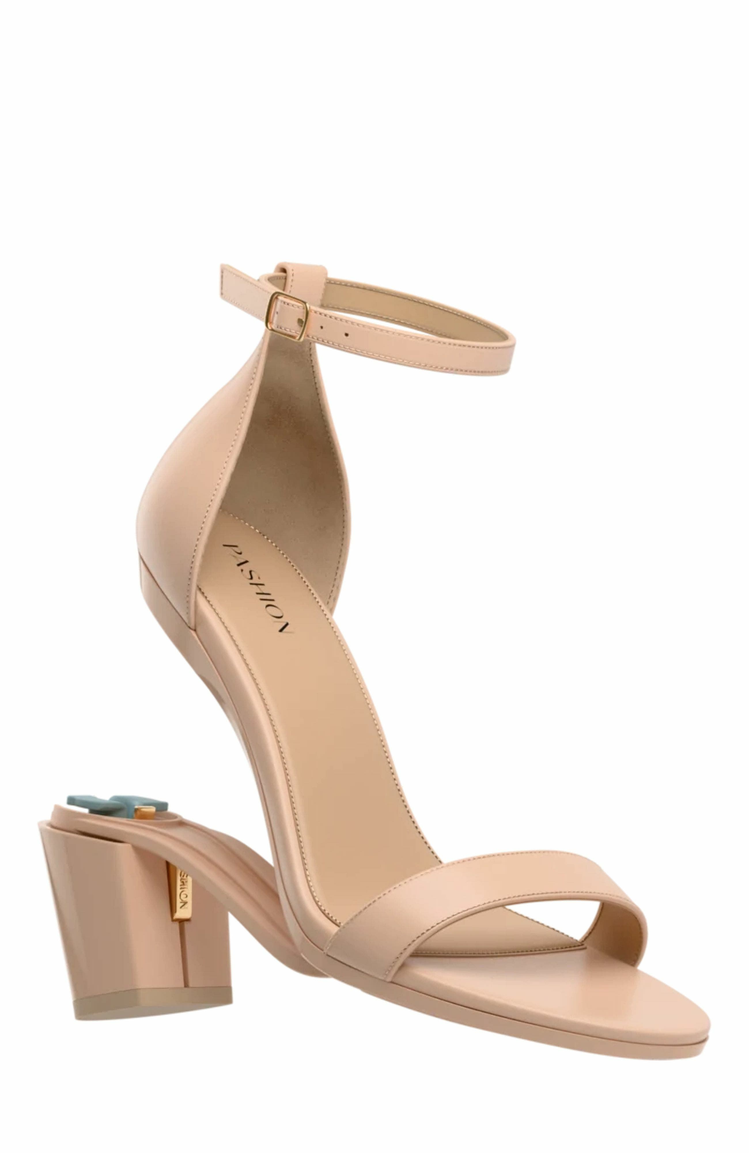 Pashion Footwear The Pashionista 3" Block Heel, Alternate, color, Sand Leather