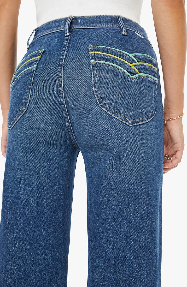 MOTHER The Pipeline Hustler Roller Sneaker Jeans, Alternate, color, Catch My Drift