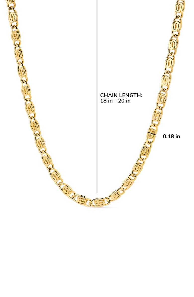 Ana Luisa Shell Necklace - Navy Necklace, Alternate, color, Gold