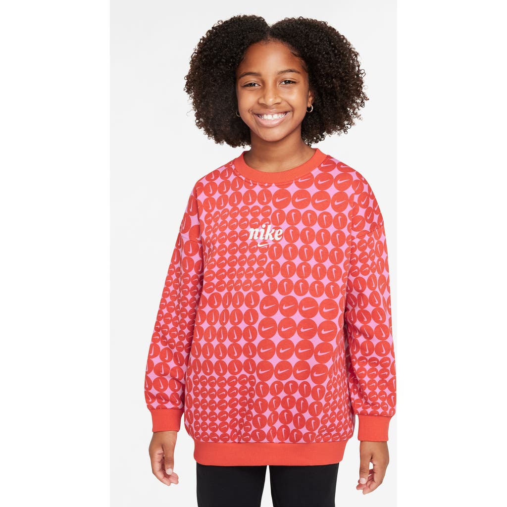 Nike Kids' Sportswear Club Fleece Oversize Crewneck Sweatshirt