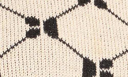 Nic + Zoe Nic+zoe Geometric Argyle Sweater In Multi