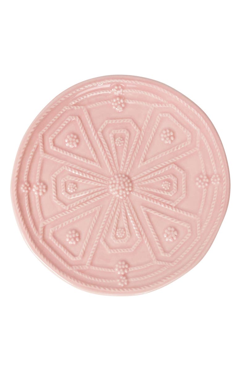 Juliska Jardins du Monde Set of 4 Side/Cocktail Plates, Alternate, color, Blush