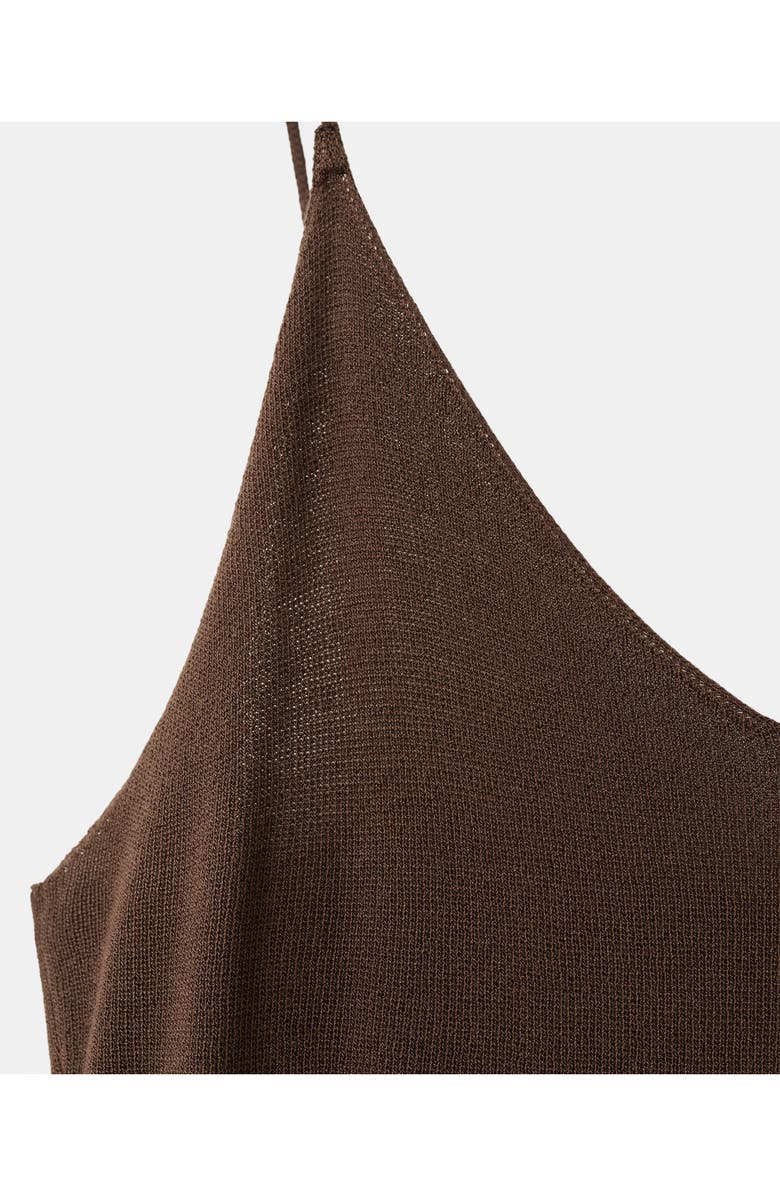 MANGO Gathered Sleeveless Midi Dress, Alternate, color, 