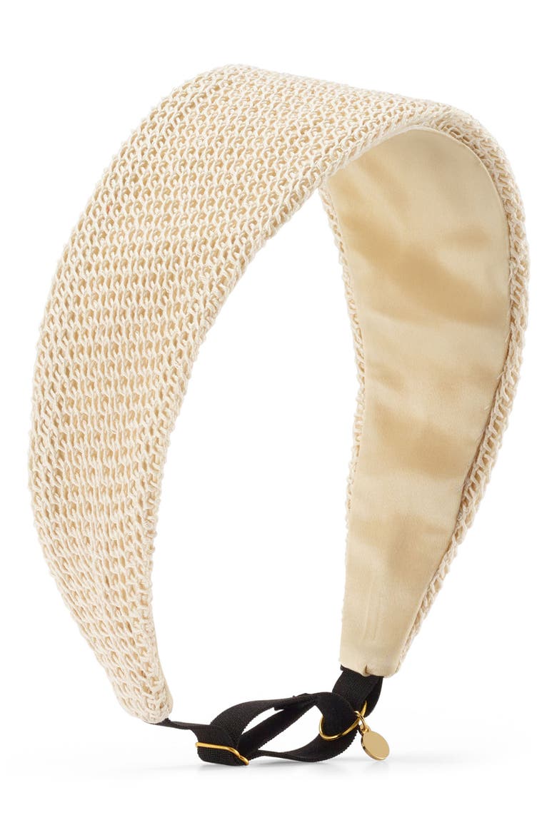 Annika Crochet Head Wrap, Main, color, IVORY