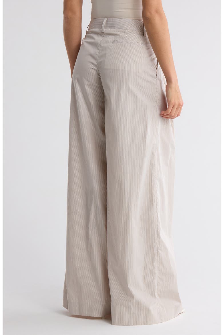 Didi Wide Leg Pants, Alternate, color, KHAKI/ WHITE