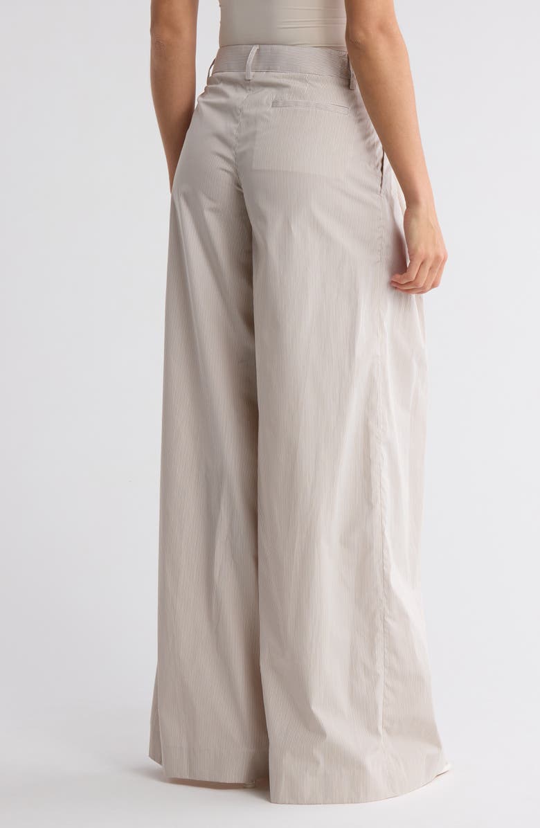 TWP Didi Wide Leg Pants, Alternate, color, Khaki/ White