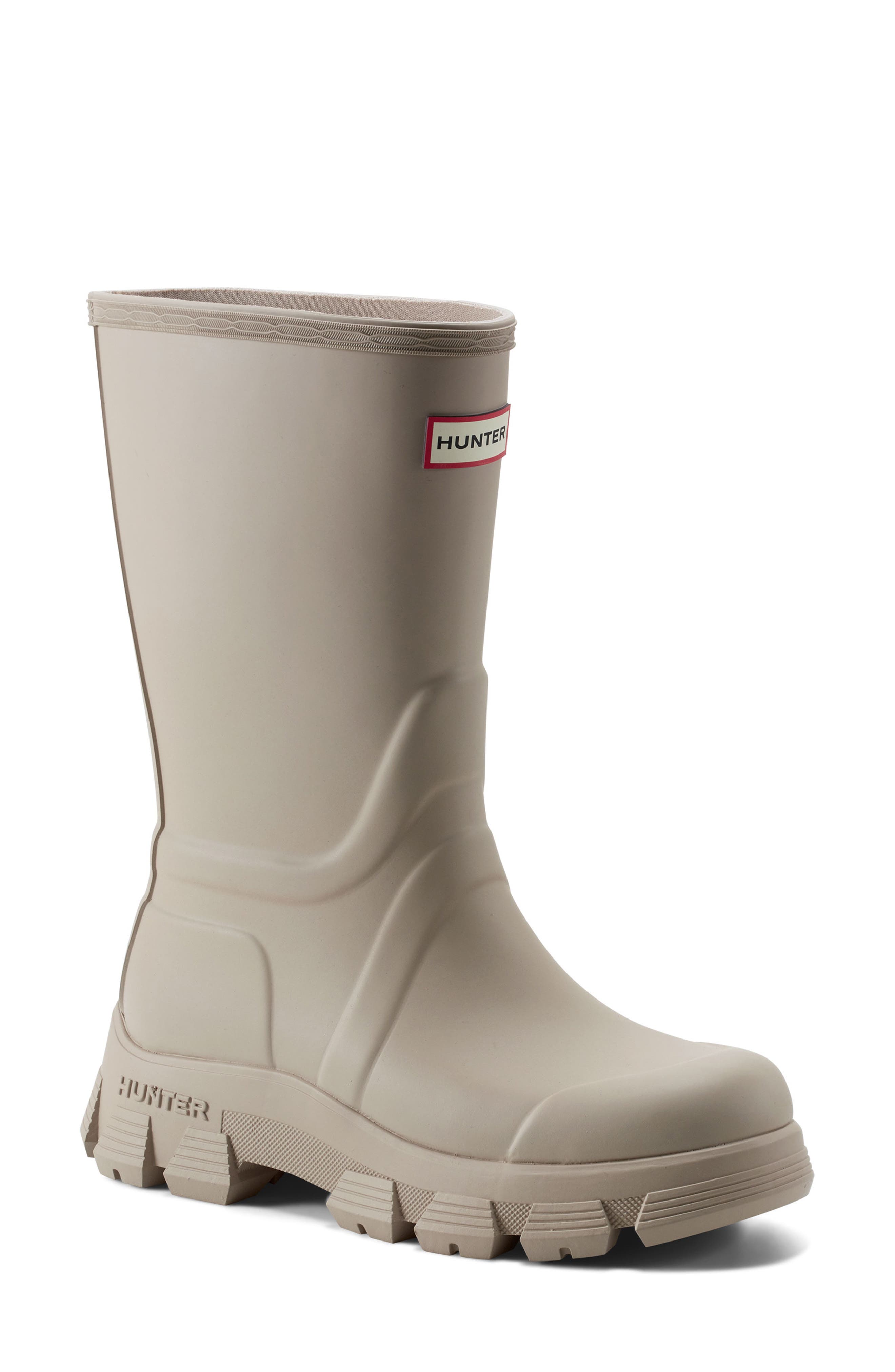 Micah Lug Sole Waterproof Rain Boot, Main, color, LIGHT NATURAL