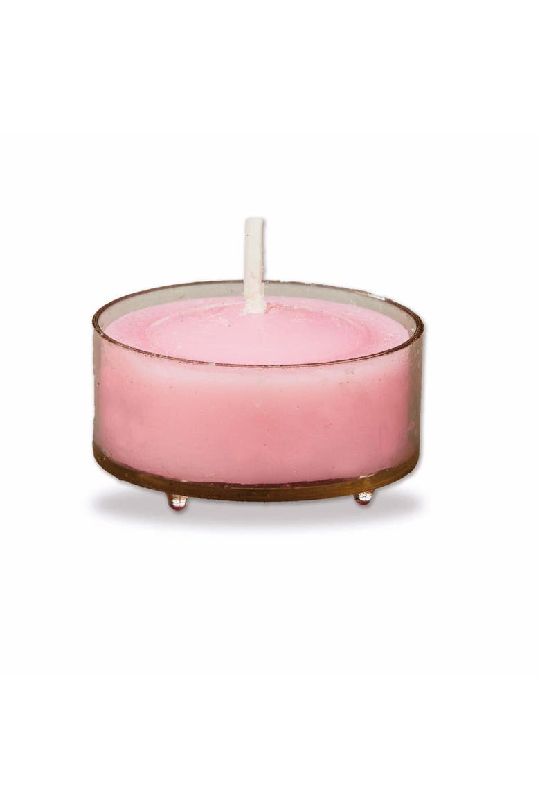 Color Studio Pink Tealight Candles Set of 8 Smokeless Wax, Alternate, color, Pink