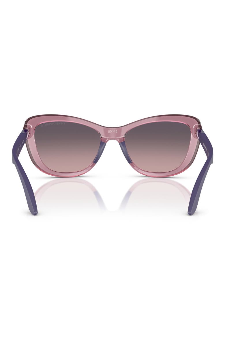 50mm Butterfly Sunglasses, Alternate, color, LILLAC / PINK GRADIENT GREY