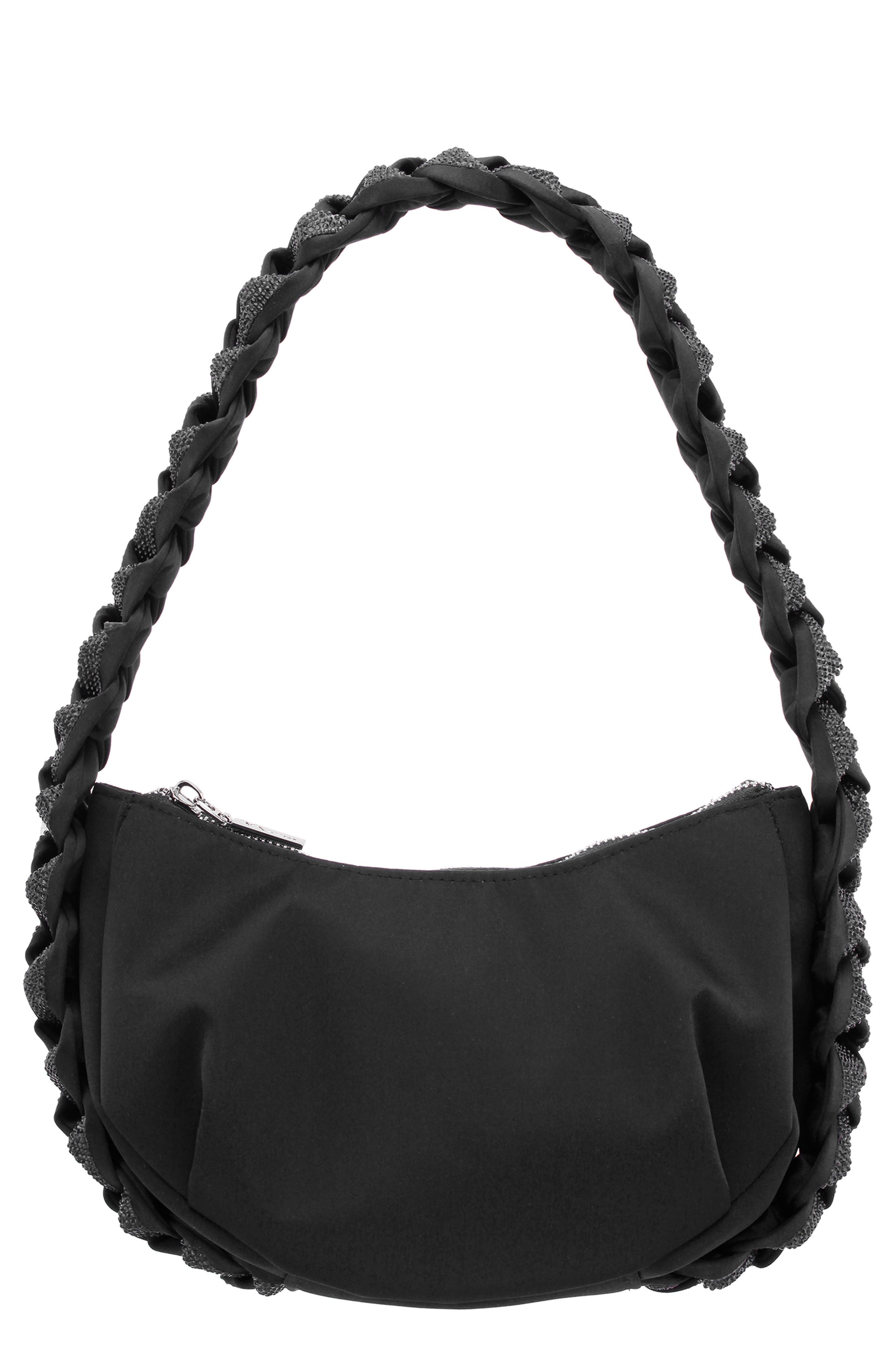 Nina Braided Detail Hobo Bag, Main, color, 