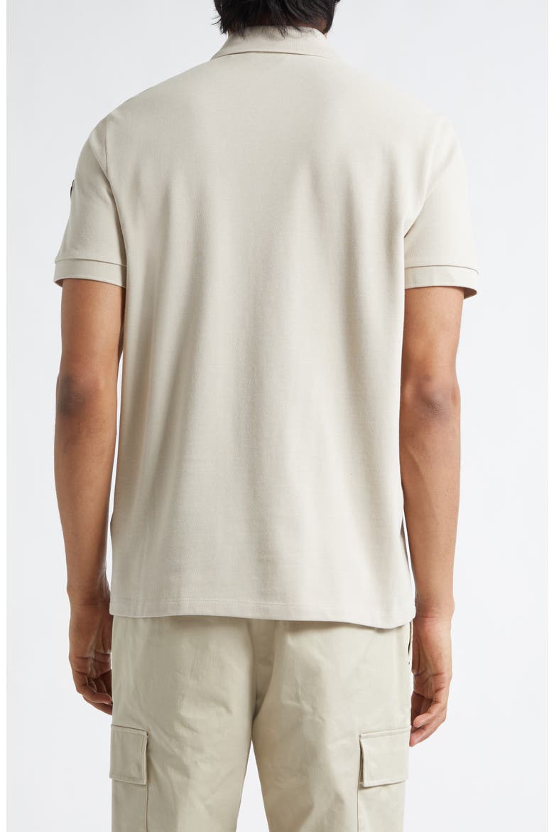 Cotton Pique Zip Polo, Alternate, color, AGATE GRAY