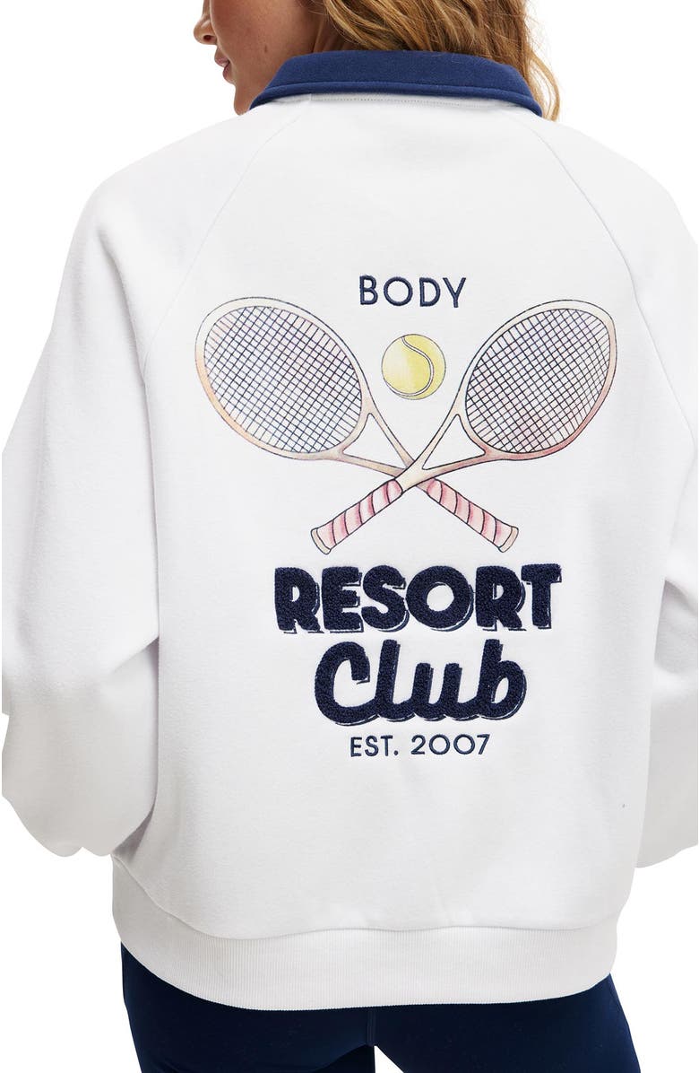 COTTON ON BODY Women's Active Plush Graphic Polo, Alternate, color,