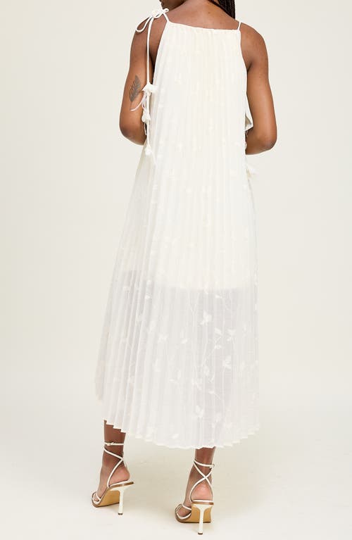 EN SAISON EN SAISON SADIE FLORAL EMBROIDERY MIDI DRESS