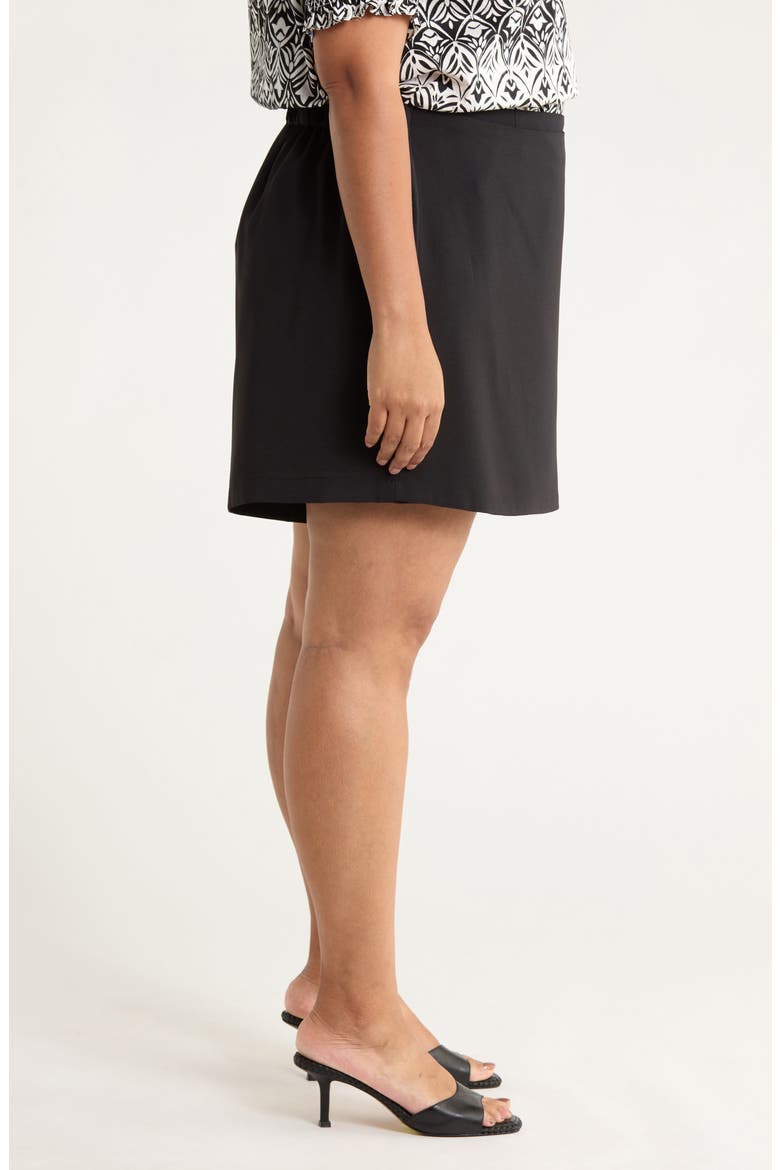 Rini Wrap Miniskort, Alternate, color, BLACK