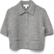 & Other Stories Short Sleeve Wool Blend Cardigan
