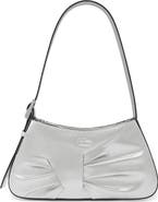 behno Mini Leena Crosshatched Metallic Leather Shoulder Bag