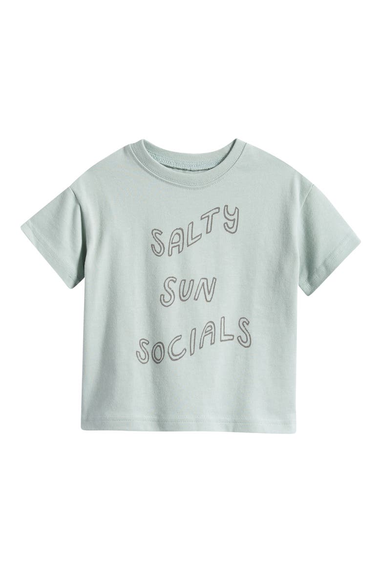 Cotton Graphic T-Shirt, Main, color, BLUE POWDER SALTY SUN