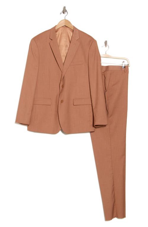 Braveman Classic Fit 3-piece Suit In Rust Brown