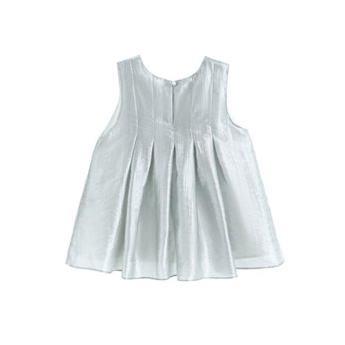 Tulleen Ruffle Bow Sleeveless Top & Skirt Set In Blue