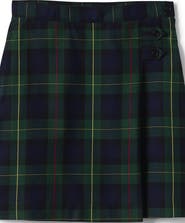 Lands' End School Uniform Young  Plaid A-line Skirt Below the Knee