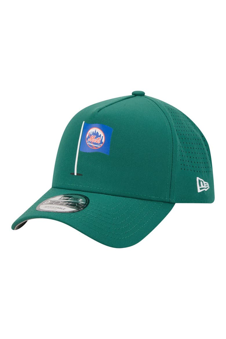 Men's New Era  Green New York Mets Pin Seeker 9FORTY A-Frame Adjustable Hat, Alternate, color, Green