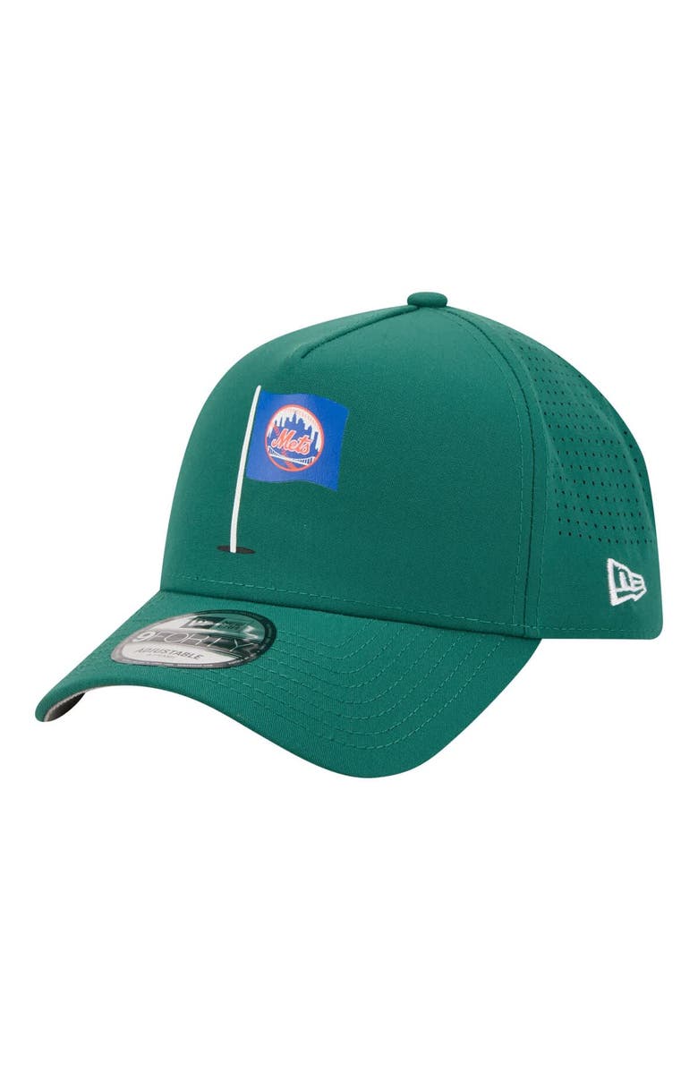 New Era Men's New Era  Green New York Mets Pin Seeker 9FORTY A-Frame Adjustable Hat, Alternate, color, Green