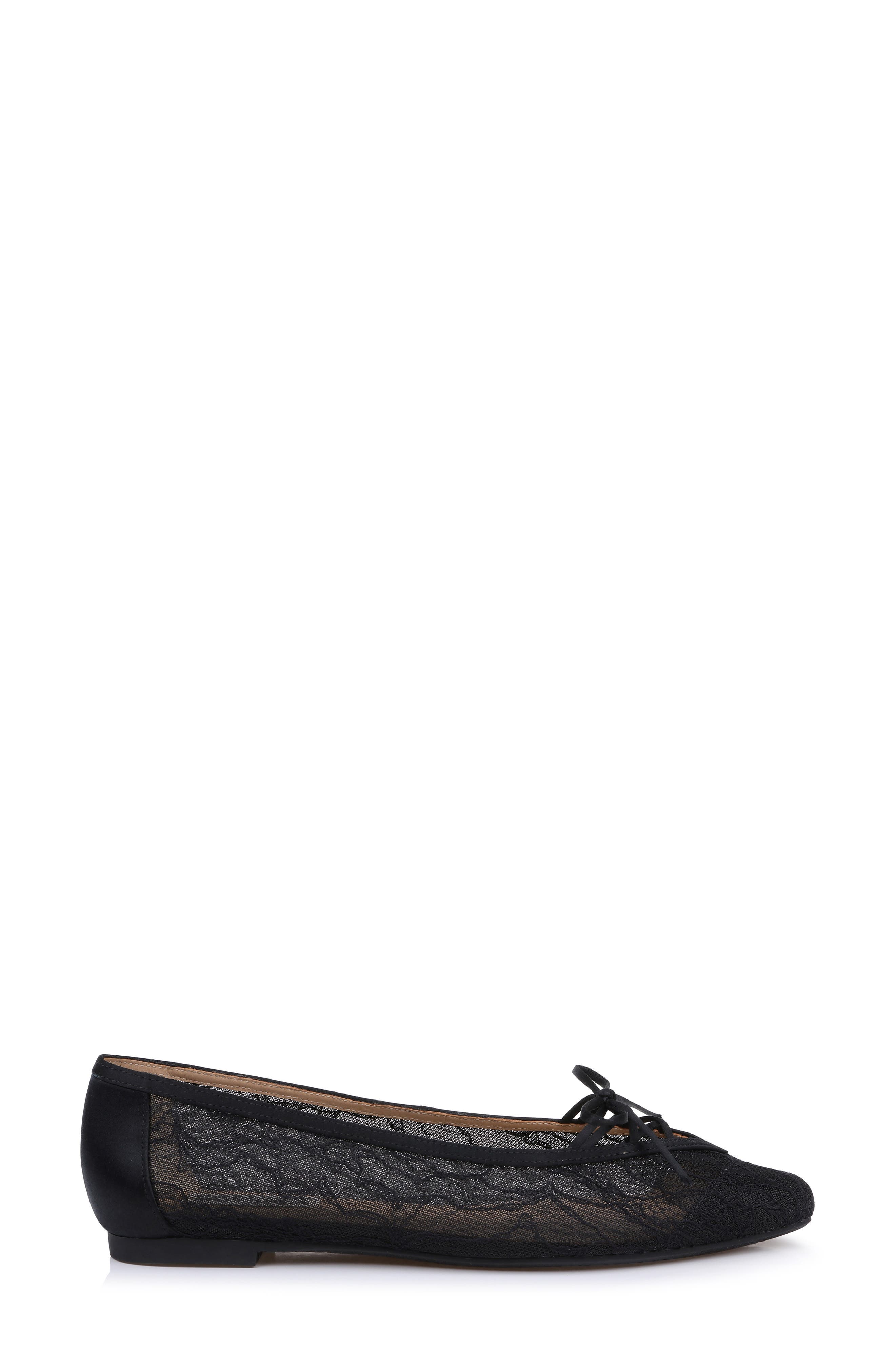 Raelyn Lace Ballet Flat, Alternate, color, BLACK LACE