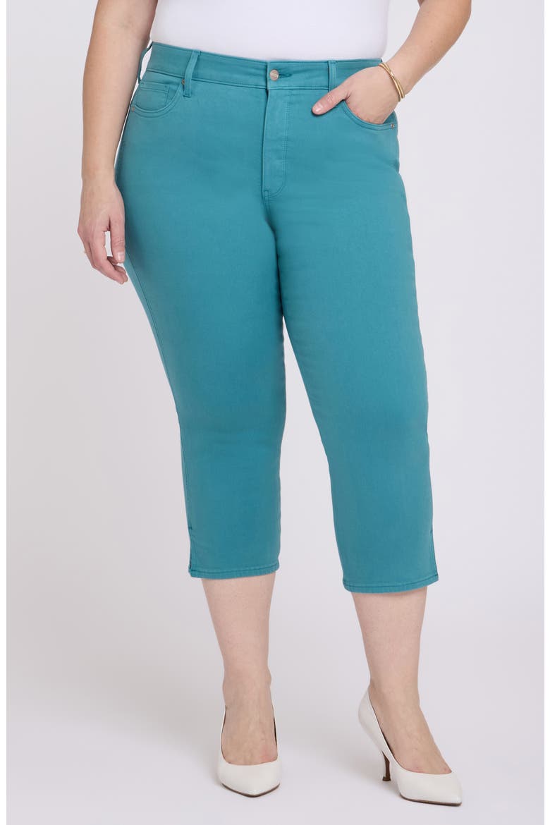 Chloe Capri Side Slit Jeans, Main, color, HARBOR BLUE