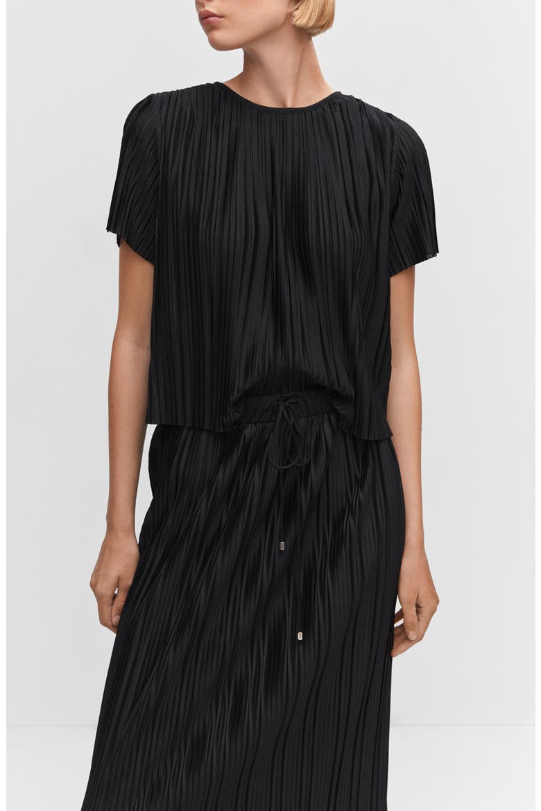 Pleated Skirt, Alternate, color, BLACK