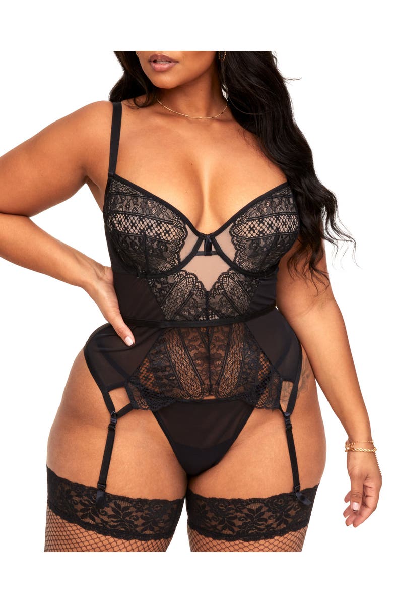 Adore Me Naya Unlined Bustier & G-String Set, Main, color, 