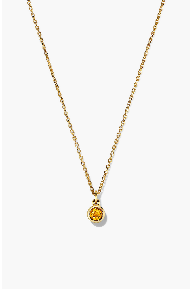Sia Birthstone Pendant Necklace, Main, color, Citrine