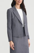 KASPER Jacquard Crop Blazer