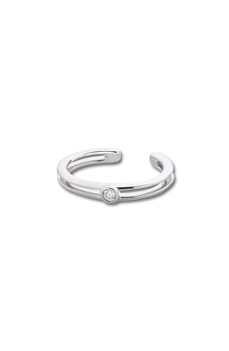 Seed2Stone With-the-Band Ear Cuff, Main, color, Silver