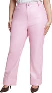 ELOQUII Cuffed Faux Leather Pant