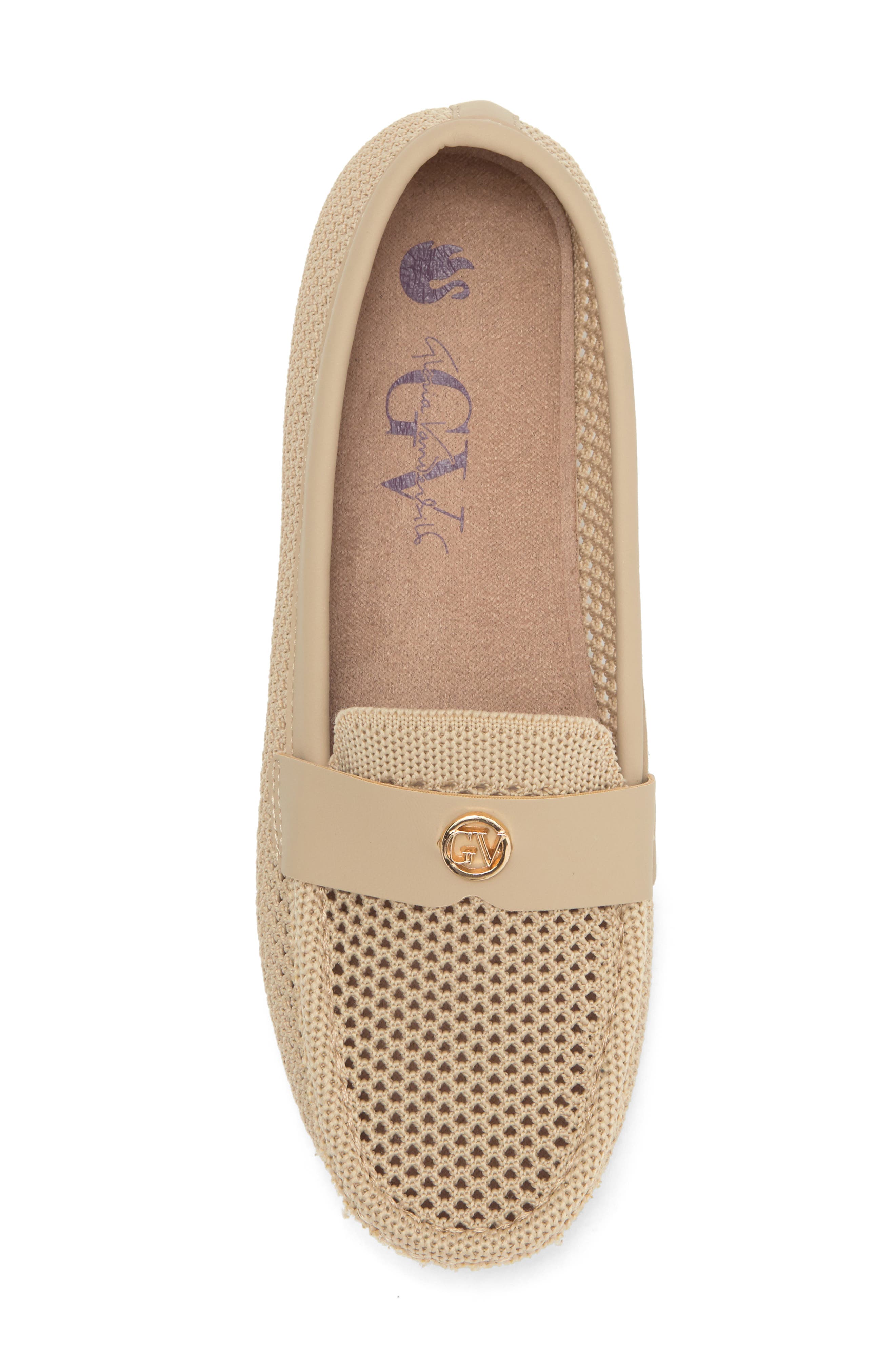Knit Penny Loafer, Alternate, color, NATURAL